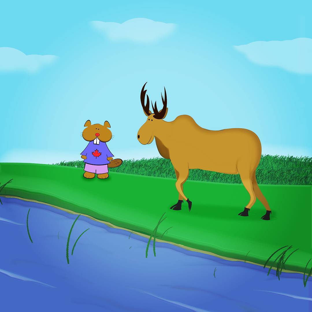 Dave and the moose