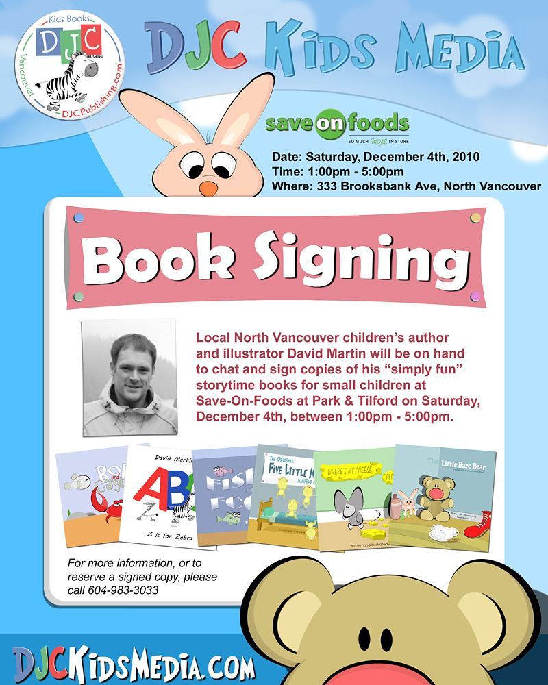 Book signing poster